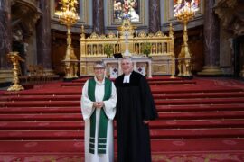 Dompredigerin Dr. Petra Zimmermann und Präsident Dr. h.c. Christian Schad. Foto: Michael Jahn
