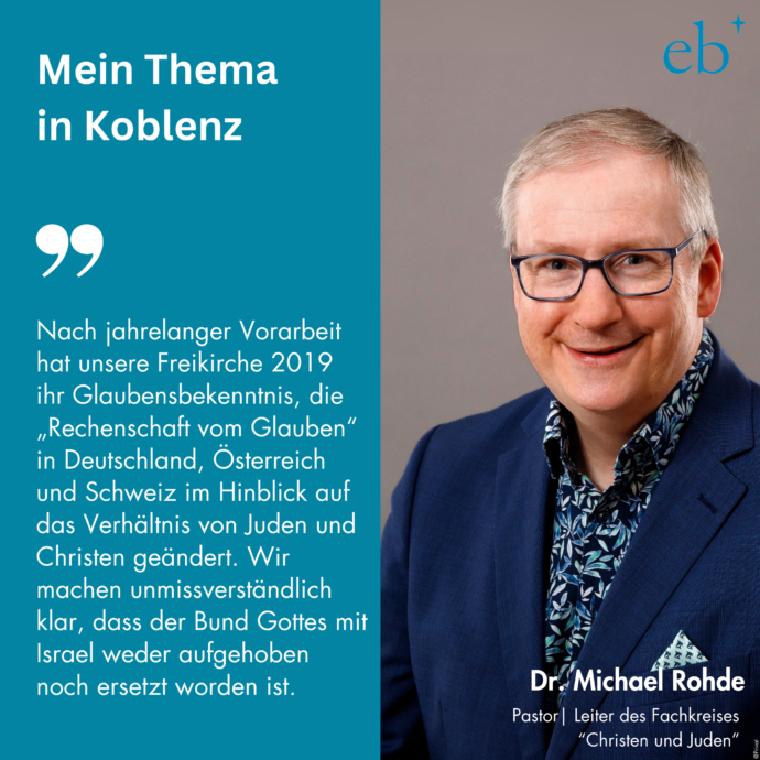 Michael Rohde bei der Studientagung "Das Verhältnis von Judentum und Christentum in den Konfessionen" in Koblenz vom 3. bis 5. Oktober 2024