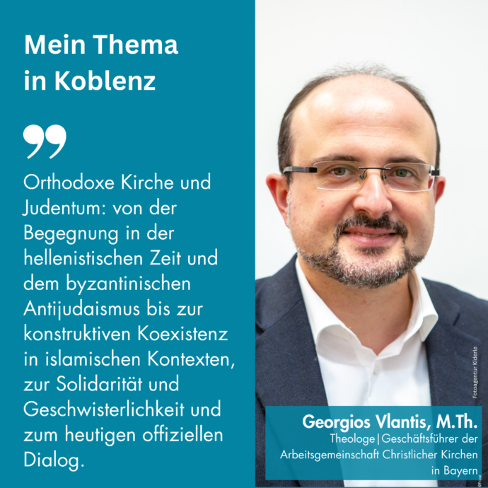 Georgios Vlantis bei Studientagung "Christetum und Judentum in den Konfessionen" in Kobelnz vom 3. bis 5. Oktober 2024
