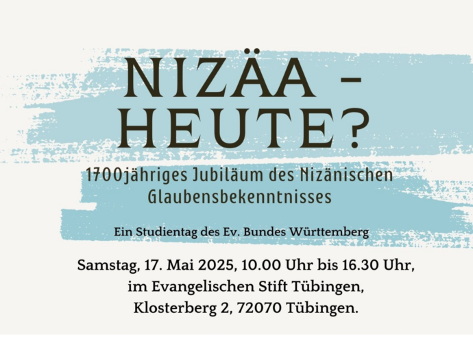Studientag "Nizäa - heute?" am 17. Mai 2025 in Tübingen