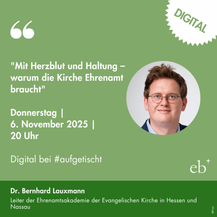 #aufgetischt mit Dr. Bernhard Lauxmann am 6.11.2025