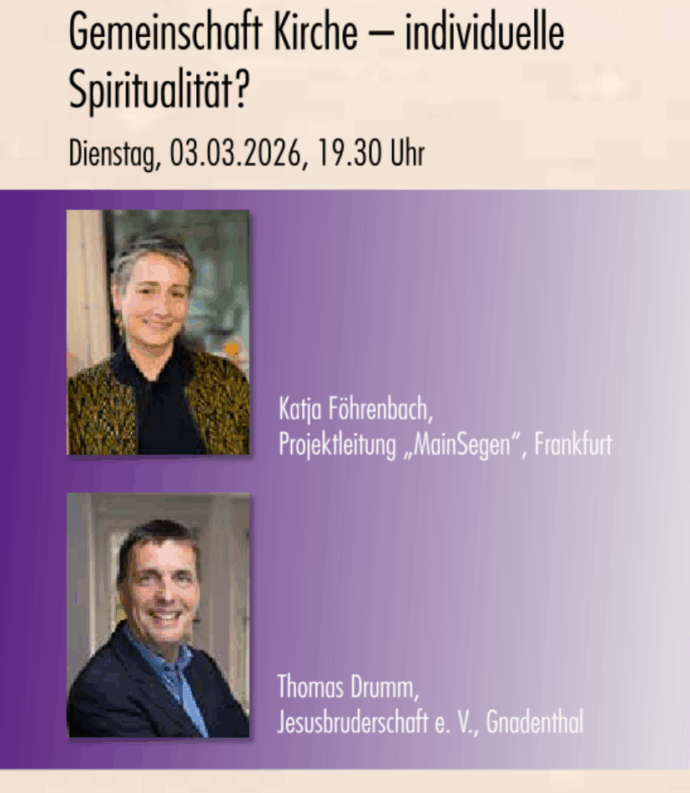 Winterakademie "Gemeinschaft Kirche –individuelle Spiritualität?"
