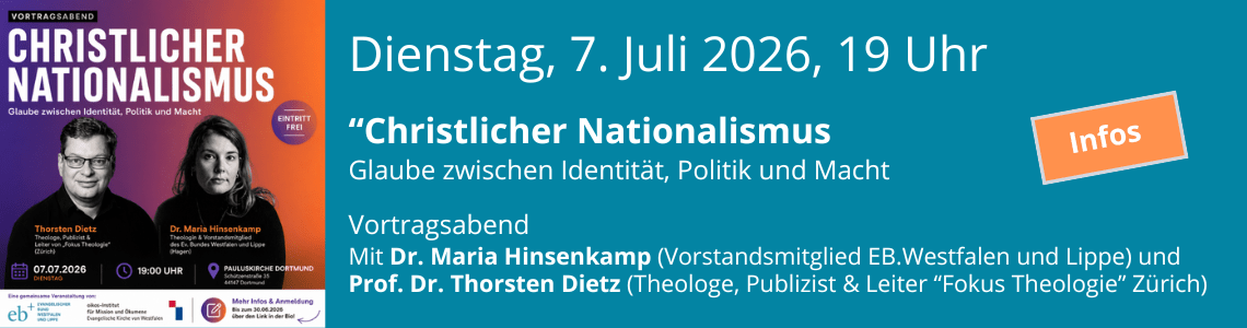 2026-07-07 Vortragsabend Christlicher Nationalismus u.a. mit Maria Hinsenkamp
